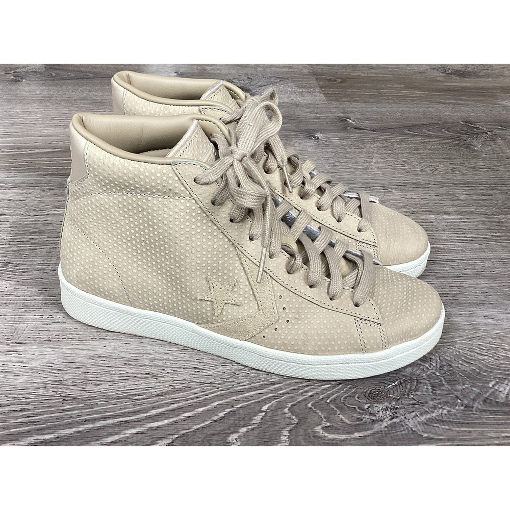 Converse PL 76 Mid Vintage Khaki White Shoes Mens Size 7.5 Sneakers 155648C
